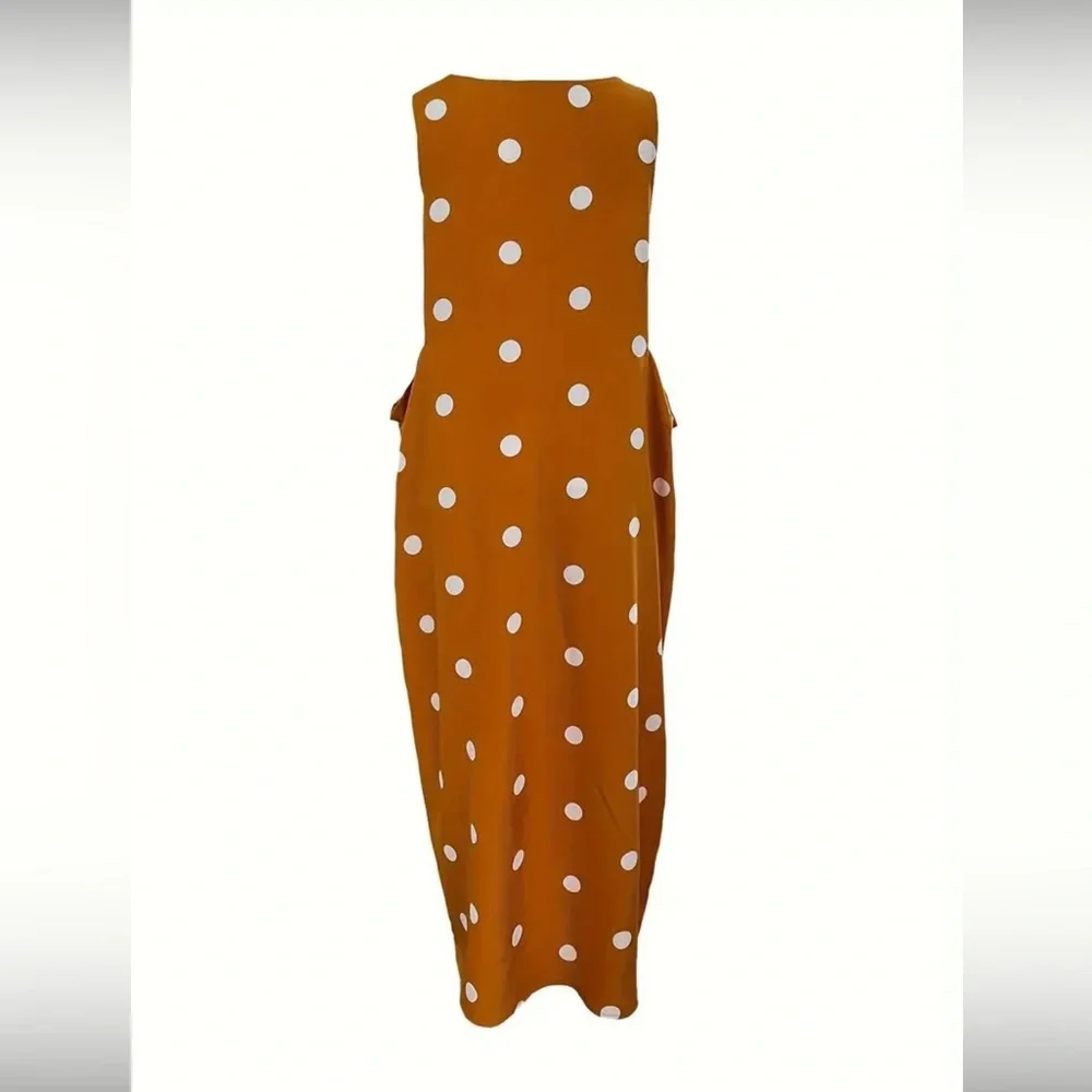 Polka dot Yellow Dress with deep pockets | Brand New - Picture 3 of 5